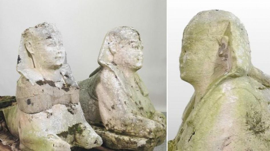 Семья британцев украшала сад статуями из Древнего Египта, не подозревая об этом